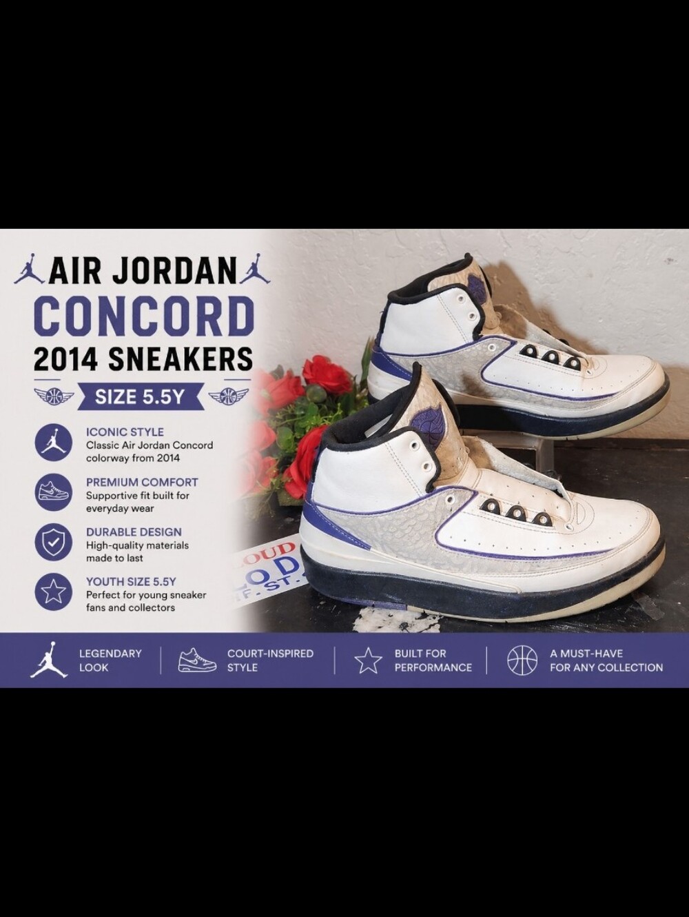 Air JORDAN Concord 2014 Sneaker 5.5Y